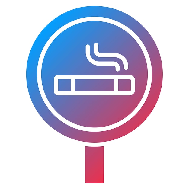 Immagine vettoriale dell'icona della stanza da fumo può essere utilizzata per office
