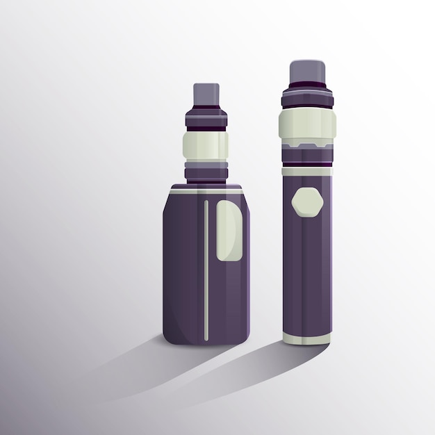 Smoking Vape Icon. Realistic Style. Vector Illustration