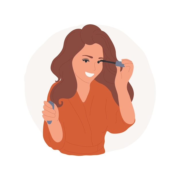 Smoky eyes geïsoleerde cartoon vector illustratie