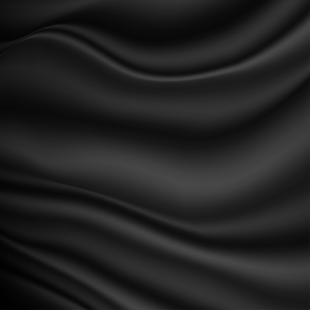 Vector smooth black fabric