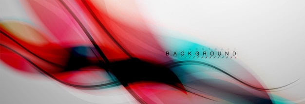 Vector smooth blur wave background