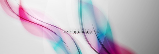 Vector smooth blur wave background