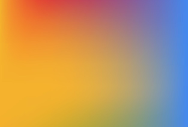 Smooth and blurry colorful gradient mesh background Modern bright rainbow colors Easy editable soft colored vector banner template