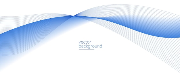 Smooth flow of wavy shape with gradient vector abstract background light blue design curve line energy motion relaxing music sound or technology