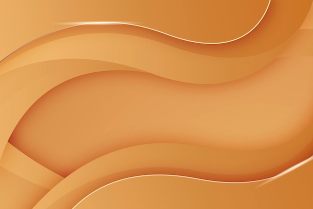 Vector smooth golden wave background