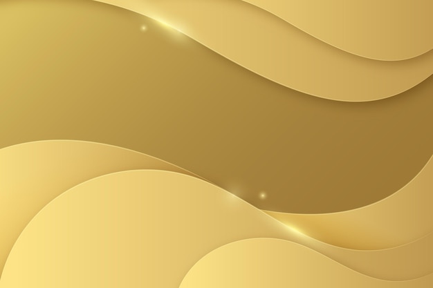 Vector smooth golden wave background