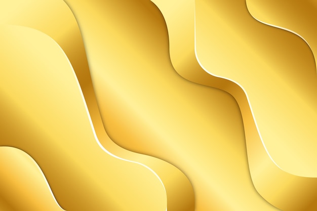 Vector smooth golden wave wallpaper