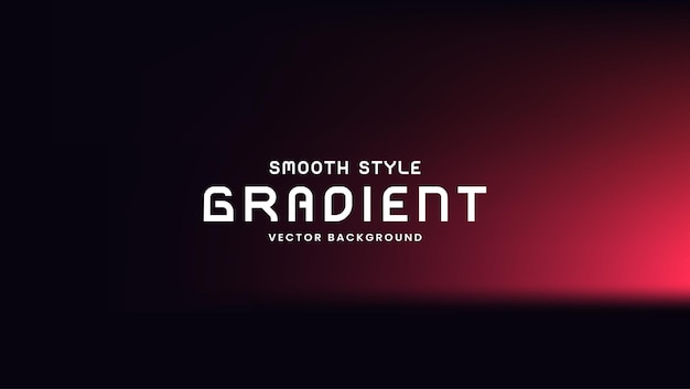 Smooth gradient background with black and red color