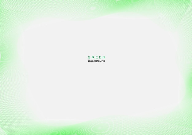 Vector smooth green wave line with solft light backgroundmodern abtract template
