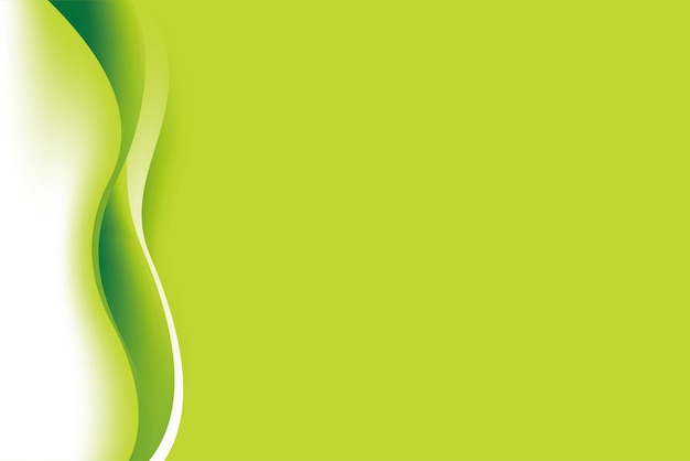 Smooth Green Wavy Background Design