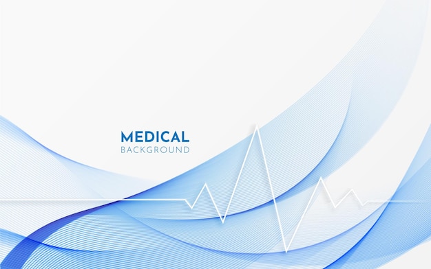 Smooth medical healty background vector Modern medical healty background vector