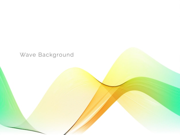 Smooth stylish colorful wave background