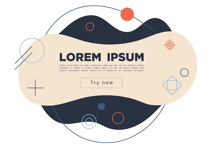 Vector a smooth template with geometric elements for stories banners advertisements etc