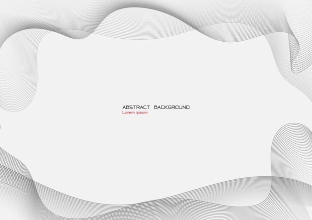 Smooth white wave with solft light backgroundmodern abtract template