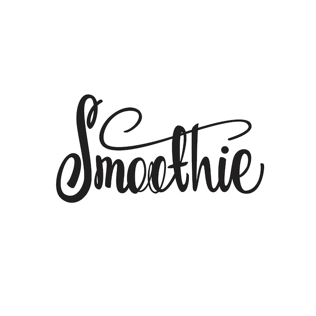 Smoothie belettering ontwerp