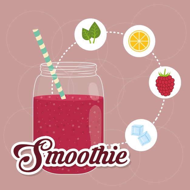 Smoothie design. 