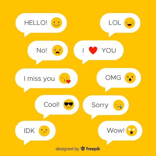 Sms-berichten met emoji's