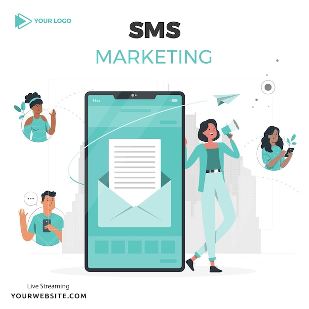 Sms 마케팅 게시물 디자인