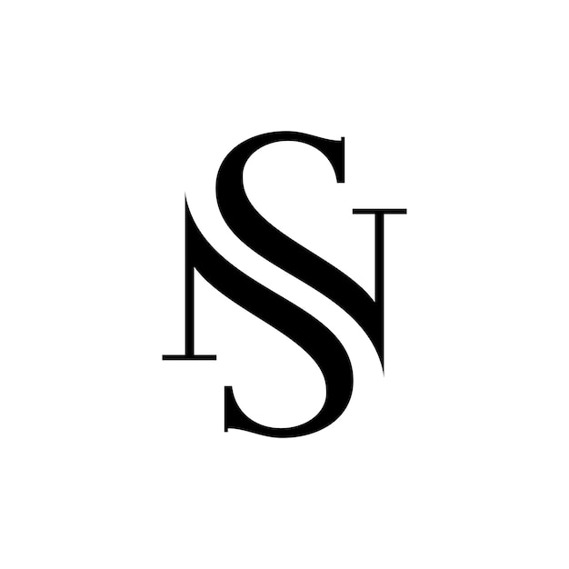 Sn luxury fashion logo