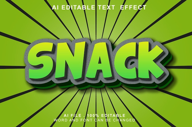 Snack 3d Text Effect