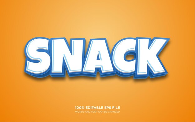 Snack editable text style effect