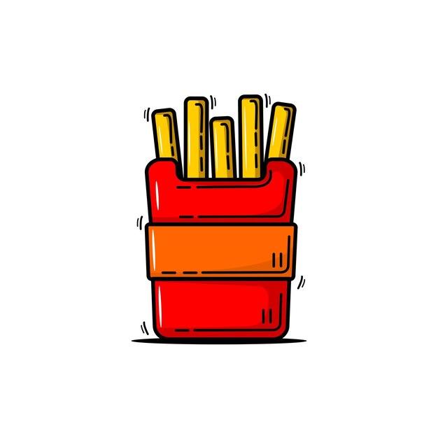 Vector snack of french fries vectorontwerp