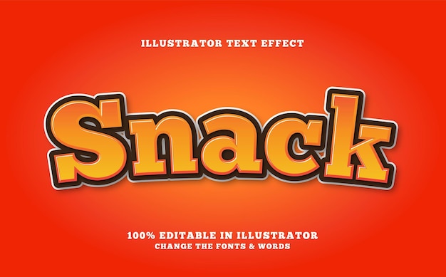 snack teksteffect