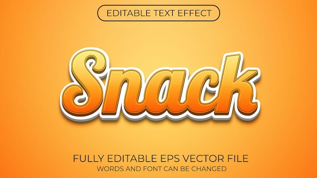 Snack text effect