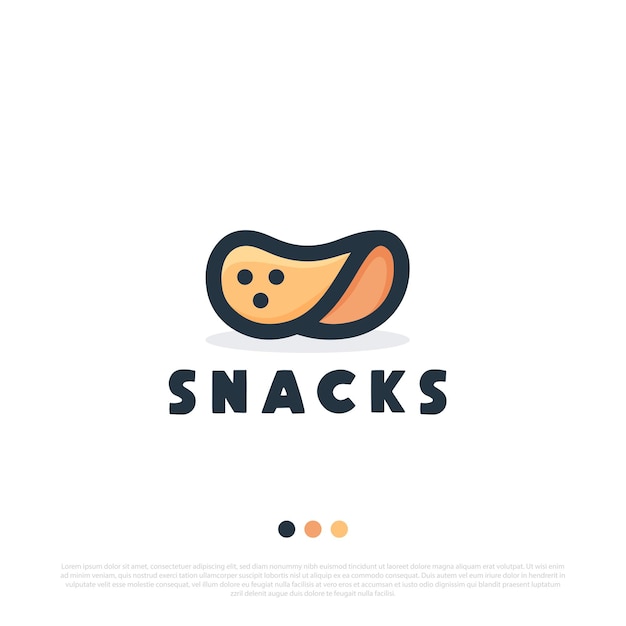 Vector snacks logo-ontwerp