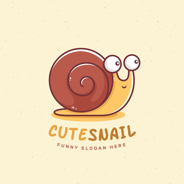 Snail animal logo