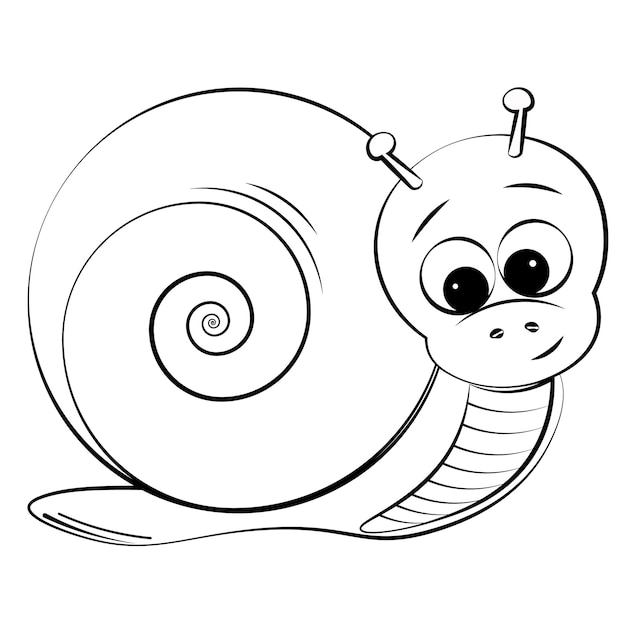 Snail cartoon character