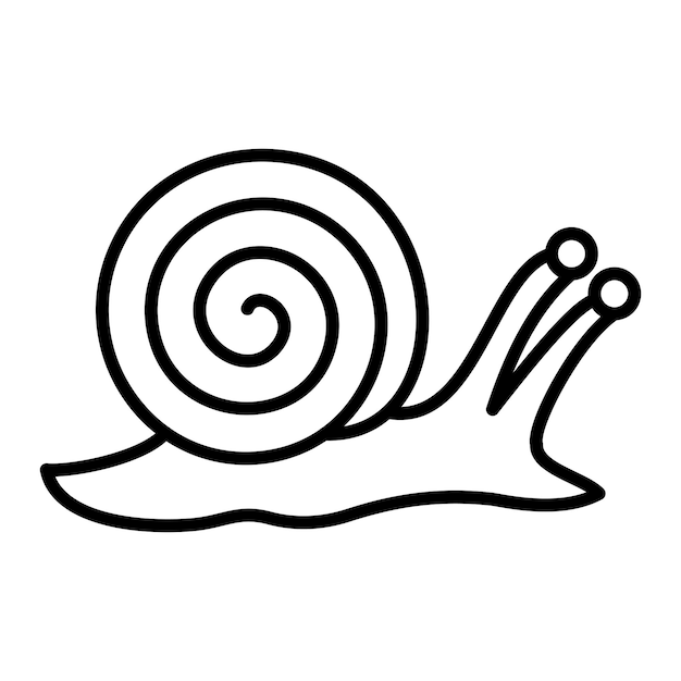 Vector snail icon