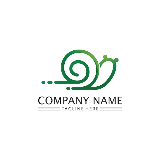 Snail logo template vector icon illustration design