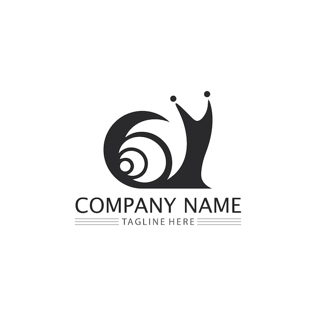 Snail logo template vector icon illustration design