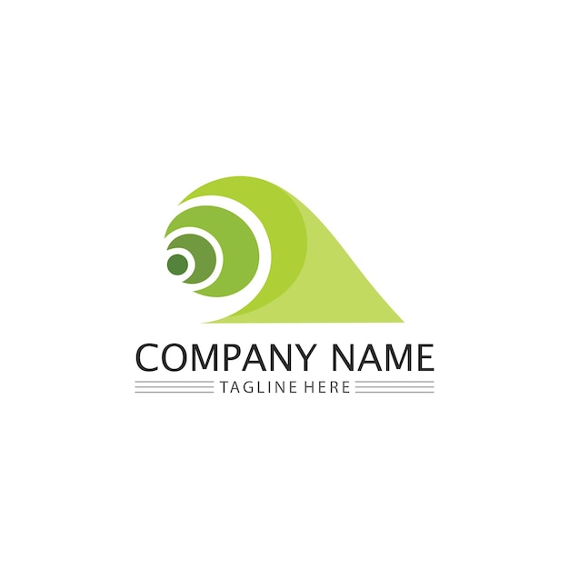 Vector snail logo template vector icon illustration design