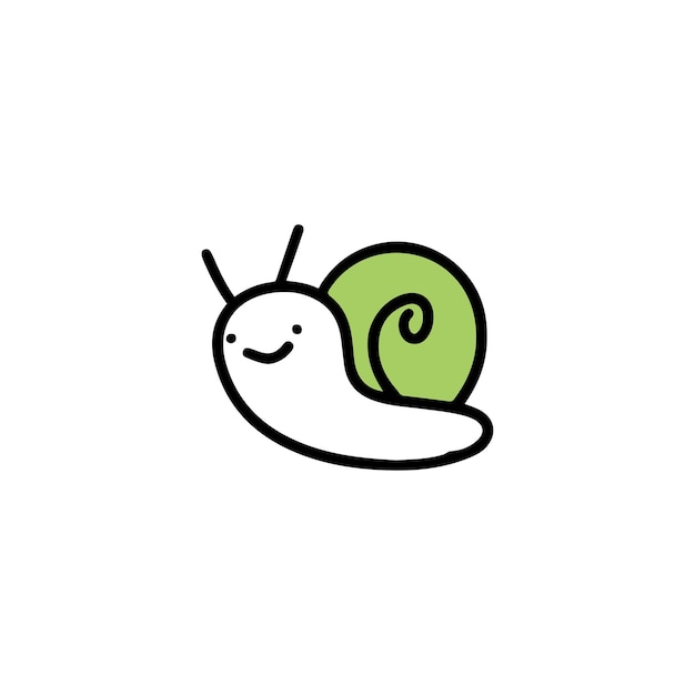 Snail logo template vector icon illustration