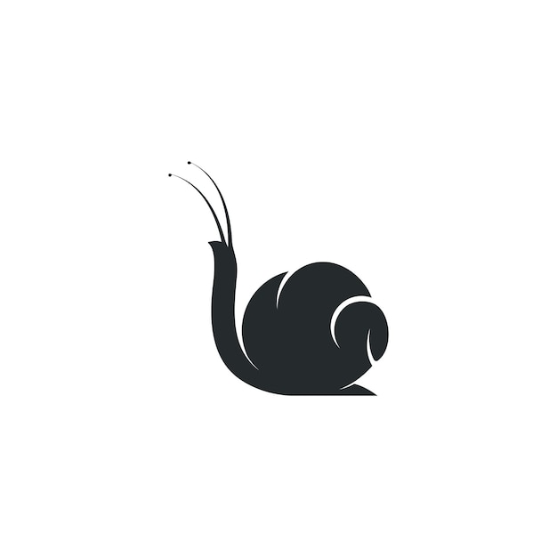 Snail logo template vector icon illustration