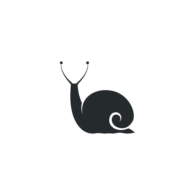 Snail logo template vector icon illustration