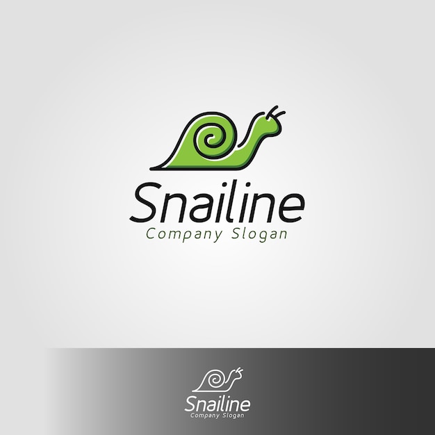 Snail logo template
