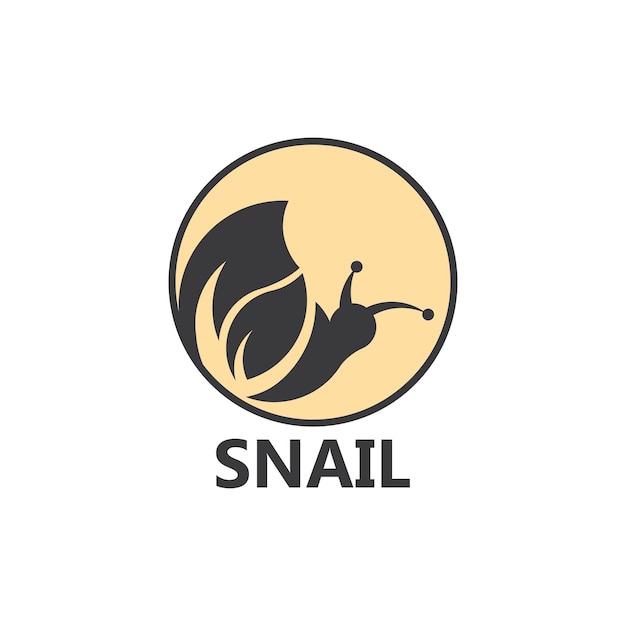 Snail logo vector template icon design