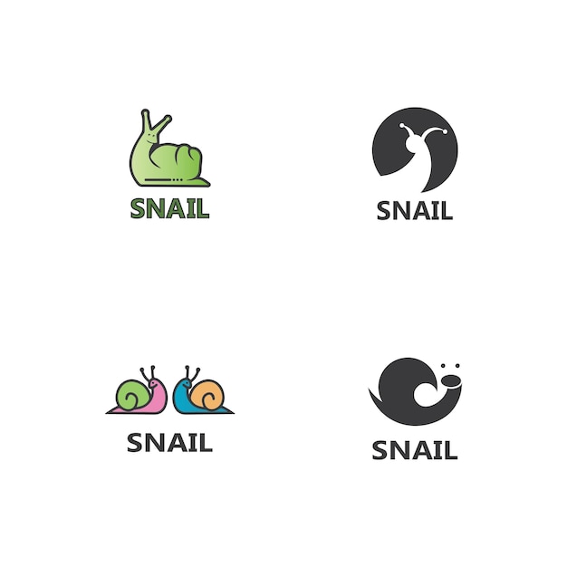 Snail logo vector template icon design