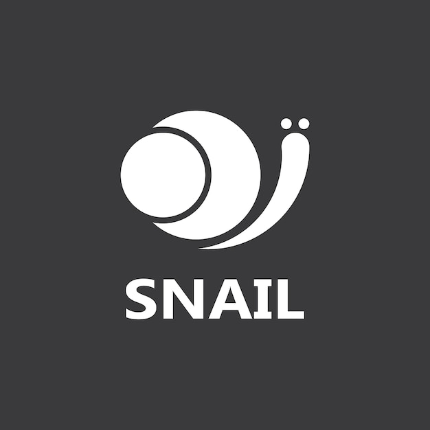 Snail logo vector template icon design