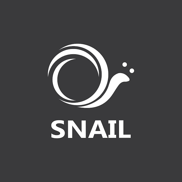 Snail logo vector template icon design