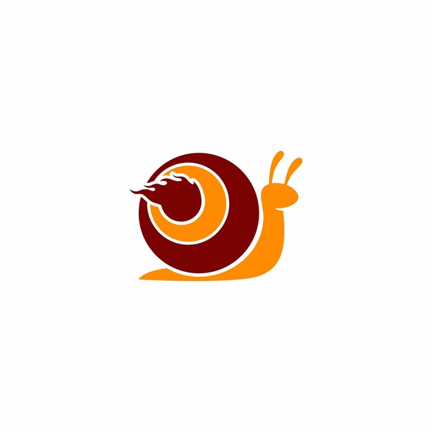 A snail logo with a snail on it