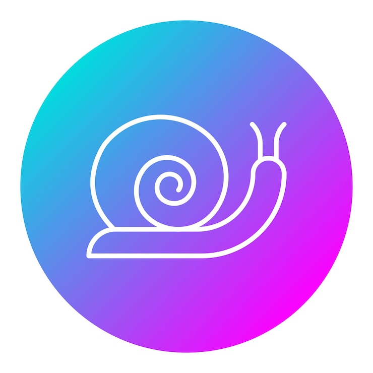 Vector snail vector icon can be used for spring iconset