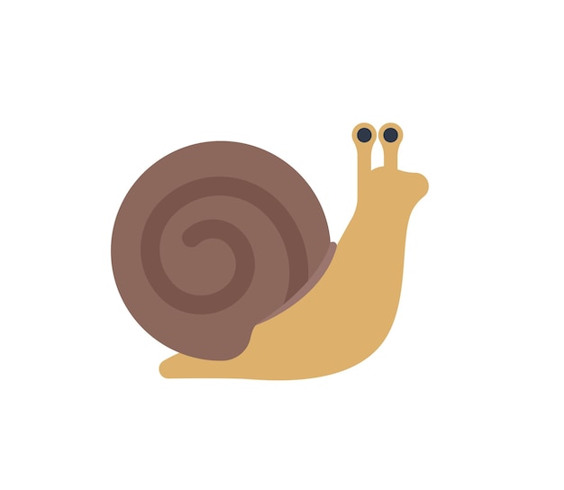 カタツムリ ベクトル分離アイコン 絵文字イラスト カタツムリ ベクトル絵文字