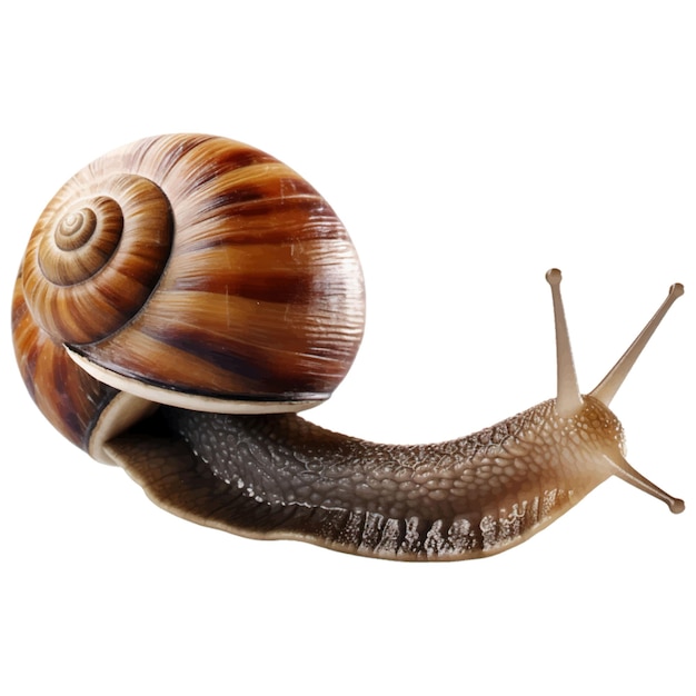 Vector snail on a white background