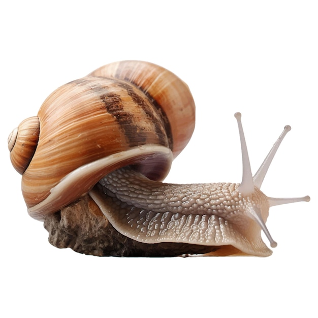 Vector snail on a white background