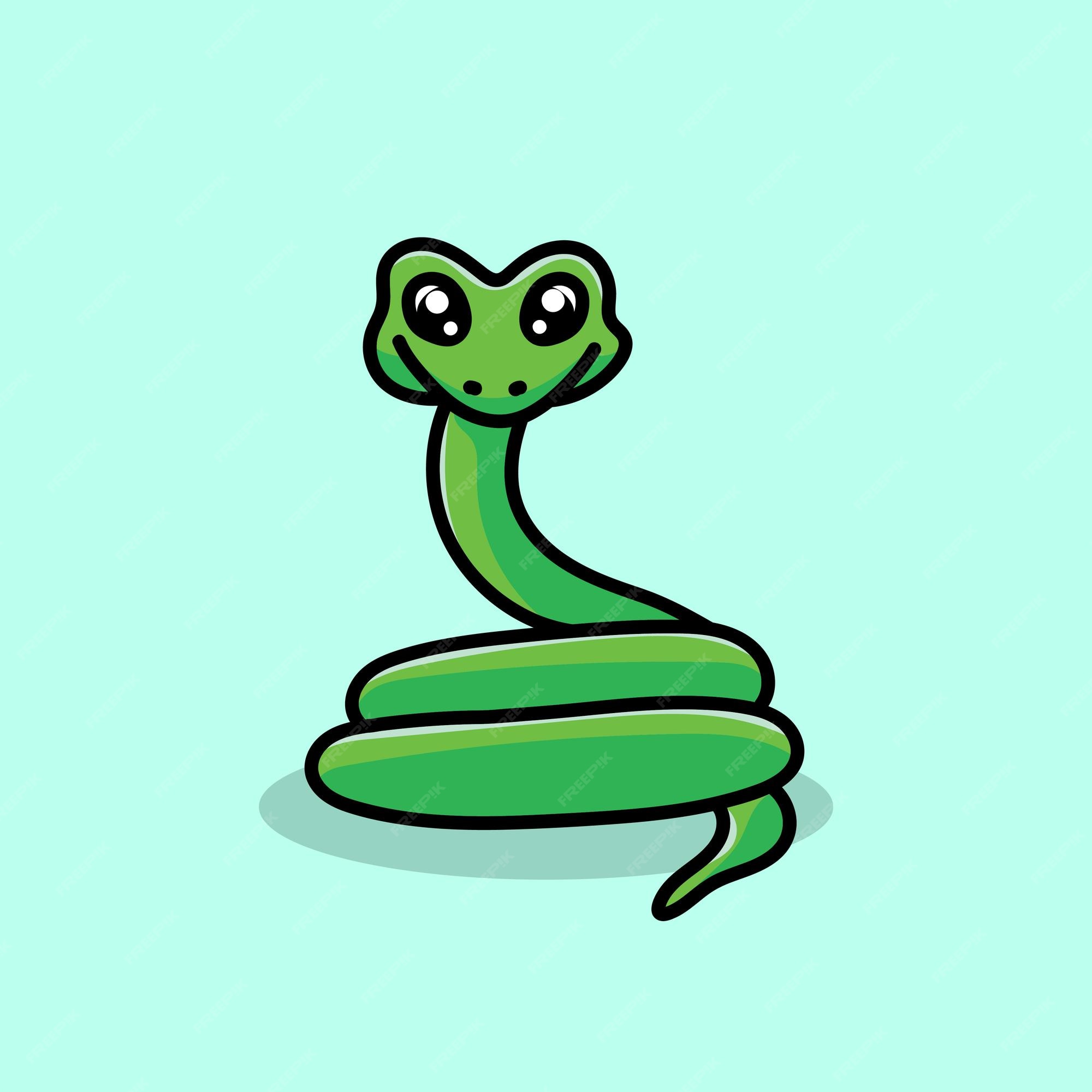Premium Vector | Snake cartoon mascot funny vector smile happiness fun cute  farm illustration cute