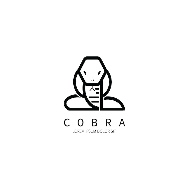 Vettore logo serpente o cobra